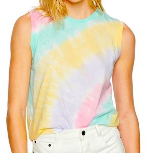 Pam & Gela tie dye muscle tank NWOT